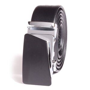 Unisex SMART Ratchet Automatic Belt one size fits most! Silver & Black Color